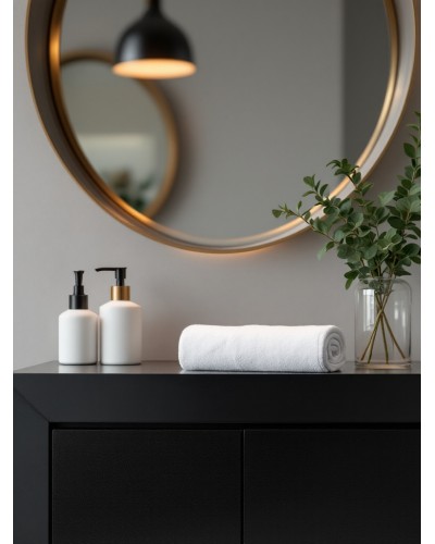 Toptan Lüks 20/2 Ring Beyaz Traş Havlusu 30x50 cm (75 gr)